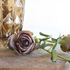 Flor Artificial Haste De Rosa Outonada Artificial | Formosinha